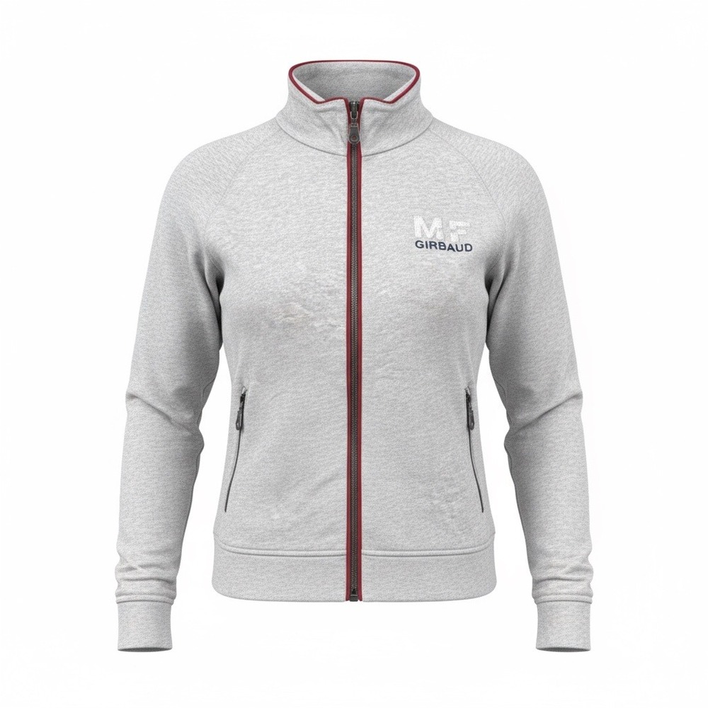 Vintage MARITHE FRANCOIS GIRBAUD Gray Logo Sleeve Cincher Cotton Jacket‎ Size M